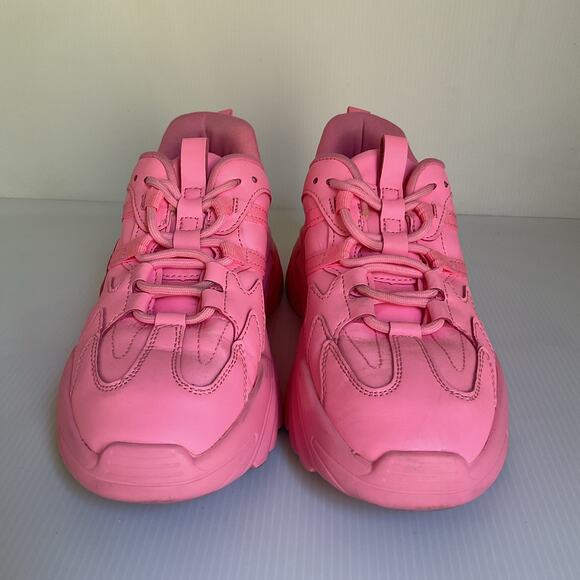 Steve Madden Girl Wave Pink Chunky Platform Sneakers Size 6 Y2K  Festival - Picture 6 of 10